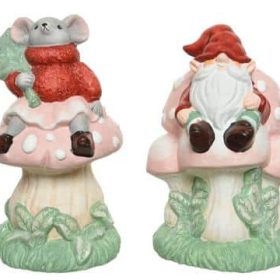 Mouse_&_Gnome_Sitting_On_A_Terracotta_Mushroom_-_Assortment