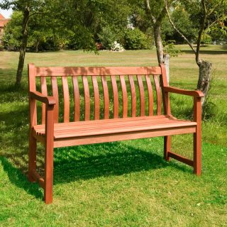 Alexander Rose - Broadfield Cornis Mahogany Bench 4ft